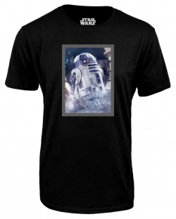Тениска Star Wars - R2-D2, черна