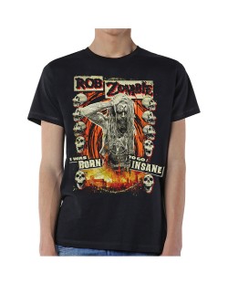Тениска Rock Off Rob Zombie - Born to Go Insane