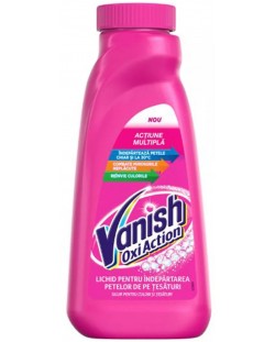 Течен препарат за петна на цветни дрехи Vanish - Oxi Action, 450 ml