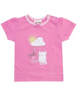 Тениска Jacky - Come rain or shine, pink, 92 cm