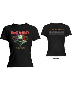 Тениска Rock Off Iron Maiden Ladies - Legacy of the Beast Tour (Back Print)