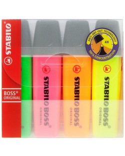 Текст маркер Stabilo Boss Original - 4 цвята
