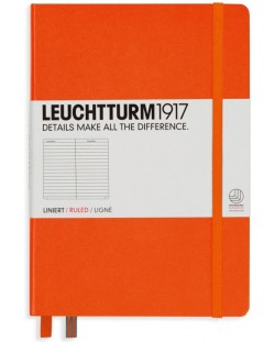 Тефтер Leuchtturm1917 - А5, линиран, Orange