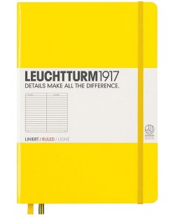 Тефтер Leuchtturm1917 Medium - A5, жълт, страници на редове
