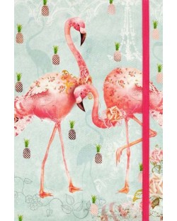 Тетрадка с ластик Santoro - Flamingos