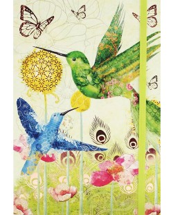 Тетрадка с ластик Santoro - Hummingbirds
