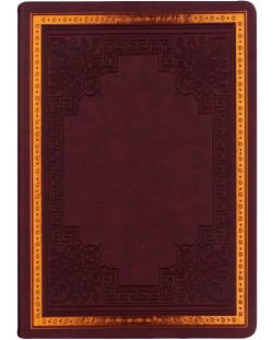 Тефтер Victoria's Journals Old Book - В6, 128 листа, бургунди
