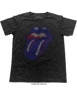 Тениска Rock Off The Rolling Stones Fashion - Blue & Lonesome Tongue