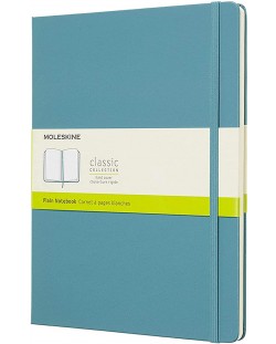 Тефтер с твърди корици Moleskine Classic Ruled XL - Светлосин, линирани листове