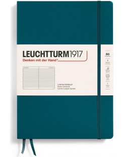 Тефтер Leuchtturm1917 Composition - B5, зелен, линиран, твърди корици