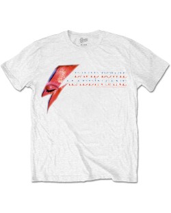 Тениска Rock Off David Bowie - Aladdin Sane Eye Flash
