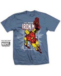 Тениска Rock Off Marvel Comics - Iron Man Stamp
