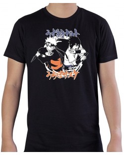 Тениска ABYstyle Animation: Naruto Shippuden - Naruto & Sasuke, размер XL
