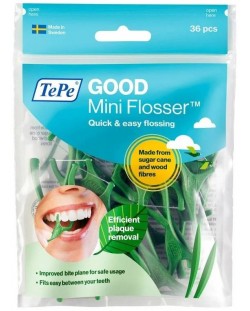 TePe Конец за зъби с дръжка Good Mini Flosser, 36 броя