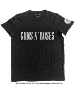 Тениска Rock Off Guns N' Roses Fashion - Logo & Bullet Circle