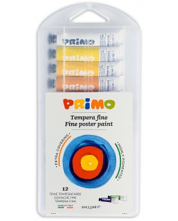 Темперни бои Primo - 12 цвята х 7.5 ml