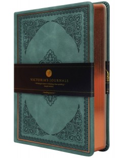 Тефтер Victoria's Journals Old Book - В6, тъмнозелен