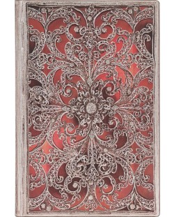 Тефтер Paperblanks Garnet - 9.5 х 14 cm, 104 листа, с широки редове