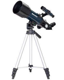 Телескоп Discovery - Sky Trip ST70, с книга, син/черен
