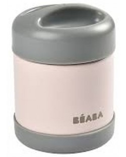 Термос за храна Beaba - Dark mist/Light pink, 300 ml