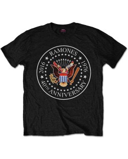Тениска Rock Off Ramones - 40th Anniversary Seal