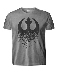 Тениска Rock Off Star Wars Episode VIII - Rebel Logo Splintered