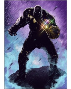Метален постер Displate - Marvel - Thanos