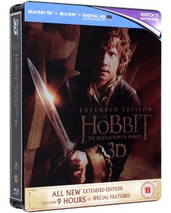 The Hobbit: The Desolation Of Smaug - Steelbook Extended Edition 3D+2D (Blu-Ray)