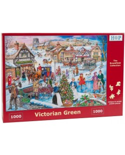 Пъзел The House of Puzzles от 1000 части - Викторианско зелено, Рей Кресуел