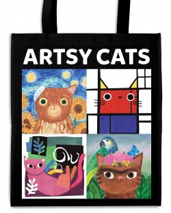 Торба Artsy Cats Reusable Shopping Bag