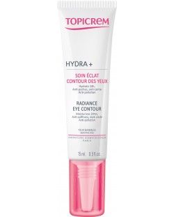 Topicrem Hydra+ Хидратиращ анти-ейдж околоочен крем Radiance, 15 ml