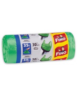Торби за отпадъци Fino - Color, 35 L, 30 броя, зелени