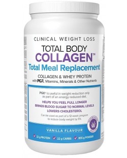 Total Body Collagen Total Meal Replacement, ванилия, 855 g, Natural Factors