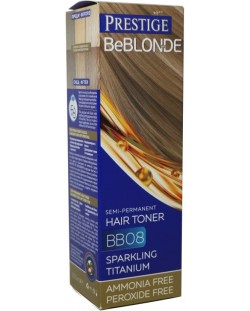 Prestige Be Blonde Тонер за коса, Блестящ титан, 08, 100 ml