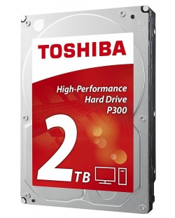 Твърд диск Toshiba - P300, 2TB, 7200 rpm, 3.5''