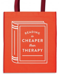 Торба Reading is Cheaper Than Therapy Reusable Shopping Bag