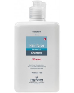 FrezyDerm Тонизиращ шампоан за жени Hair Force, 200 ml