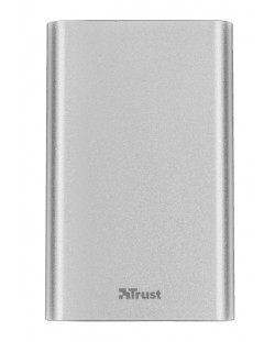 Външна батерия Trust Ula Thin Metal, 8000 mAh - сребриста