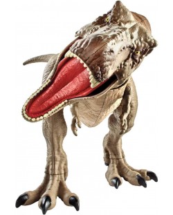 Екшън фигура Mattel Jurassic World - Тиранозавър Рекс Bite N Fight, с 2 бутона