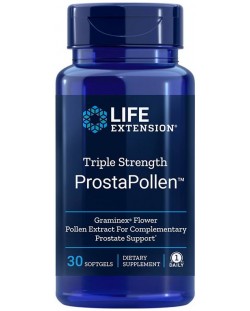 Triple Strength ProstaPollen, 30 софтгел капсули, Life Extension