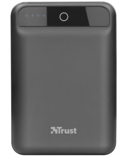 Портативна батерия Trust - Forta HD, 10000 mAh, черна