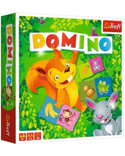 Детска игра Trefl - Домино, Животни
