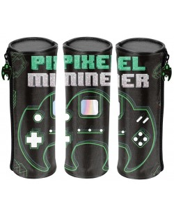 Цилиндричен ученически несесер Paso Pixel Miner - С 1 цип