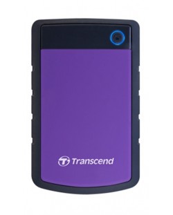 Твърд диск Transcend - StoreJet H3P, 4TB, външен, 2.5'', лилав