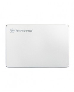 Твърд диск Transcend - StoreJet C3S, 2TB, външен, 2.5'', сив