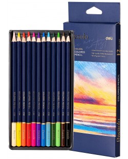 Цветни моливи Deli Finenolo - EC131-12, 12 цвята