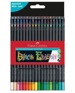 Цветни моливи Faber-Castell Black Edition - 36 цвята