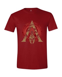 Тениска Timecity Assassin's Creed Odyssey - Logo Circle, червена
