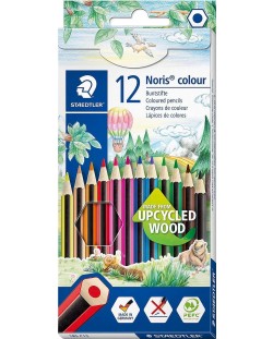 Цветни моливи Staedtler Noris Colour 185 - 12 цвята + Noris