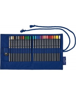 Цветни моливи Faber-Castell Goldfaber - 27 цвята, в руло